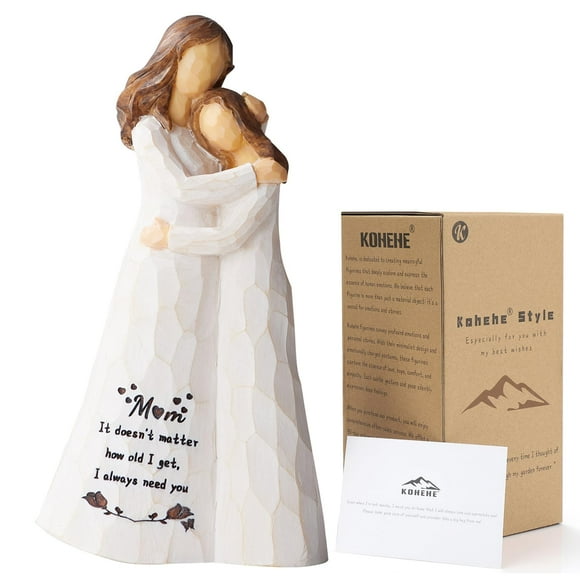 Figura Kohehe para mamá e hija, 14 cm, de resina, regalo de cumpleaños