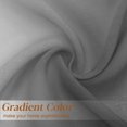 thumbnail image 3 of XWZO Grey Curtains Set of 2, Faux Linen Gradient Sheer Curtains 54 Inch Long, Ombre Short Curtain Drapes for Small Window, 52 x 54 Inches, Grey, 3 of 7