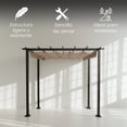 thumbnail image 3 of Ilios Innova | Pérgola de Jardín 3x3m con Techo Retráctil,  Estructura de Hierro y Tela Poliéster Protección Solar para Patio Terraza, 3 of 9
