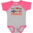 thumbnail image 3 of Inktastic I Love Trucks Boys or Girls Baby Bodysuit, 3 of 5