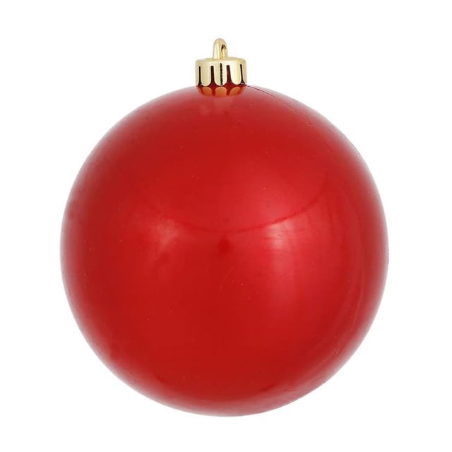 Boule de Bonbons Rouge Ornement de Noël de 3 Po avec Foré 12 par Sac