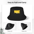 thumbnail image 3 of ZICANCN Bucket Hat Unisex for Men Women, Sunrise Silhouette Woman Fashion Fishing Hat Cute Fisherman Cap, Black, 3 of 5