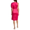 thumbnail image 2 of Theia womens  One-Shoulder Satin Midi Dress, 16, Pink, 2 of 3