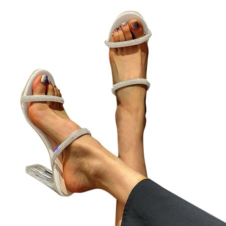 

Vedolay Wide Sandals Women s Square Open Toe Fashion Slide Sandals for Dressy Summer Beach Pink 7.5