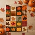 thumbnail image 4 of ShengapQ Autumns Thanksgiving Flannel Throw Blanket, Cute Fall Patterns, Warm Lightweight Cover for Sofa Bed Camping, Decorative Plush Blanket for Fall Decor, 39×28in, 4 of 8
