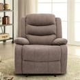 thumbnail image 2 of Spirit up Art 31.1" Wide Fabric Manual Standard Recliner in Brown, 2 of 9