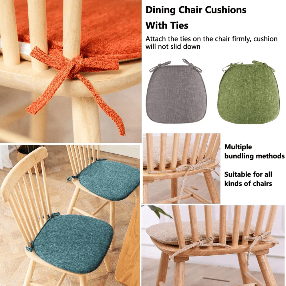 Tssuoun Chair Pads for Dining Chairs with Ties 4 Liberia Ubuy