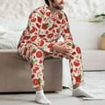 thumbnail image 7 of Pofeuu Tomatoes Print Men's Long Sleeve Pajama Set Pijamas Para Hombres Pijamas Para Hombres Mens Pajamas Set-X-Large, 7 of 7