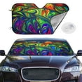 thumbnail image 2 of Balery Pride Rainbow Print Car Windshield Sun Shade,Windshield Sunshade for Car Pickup Truck SUV Accessories-Small, 2 of 7