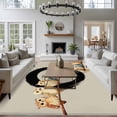 thumbnail image 3 of Large Area Rugs for Living Room Bedroom, Japanese Style 8'x10' Rug Washable Carpet Runner Indoor Outdoor, Grey Farmhouse Owl Birds Branches Non Slip Floor Mats Rug for Kitchen, Patio, 3 of 8