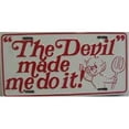 thumbnail image 1 of LP - 373 Devil Made Me Do It License Plate - 55, 1 of 1