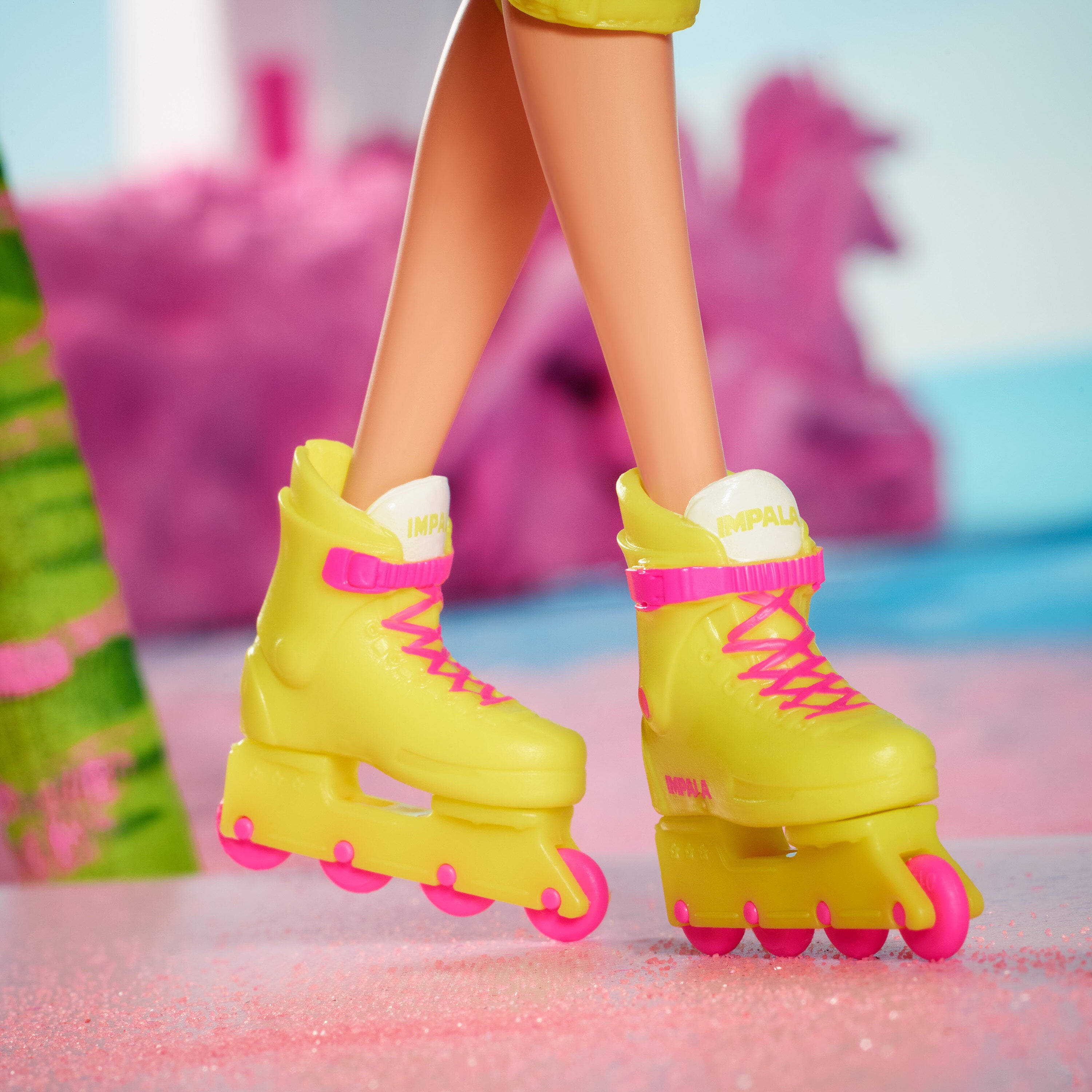 Barbie Movie Collectible Doll Margot Robbie as Barbie in Inline Skating Outfit Walmart