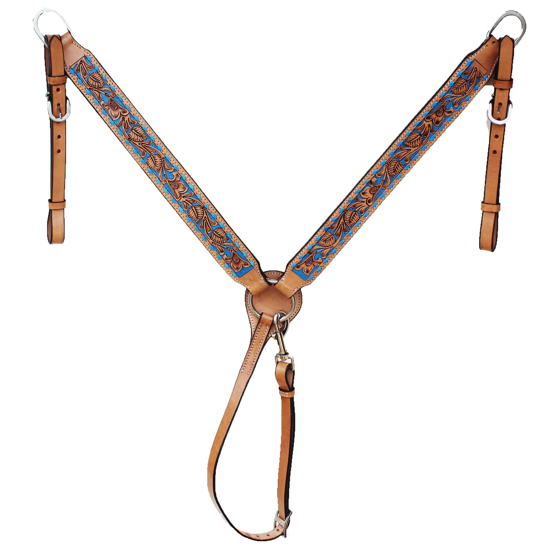 Horse Western Tack Floral Headstall Bride & Breast Col Tack Set 78FK38B