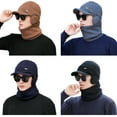 thumbnail image 5 of 2Pcs/Set Winter Beanie Hat Scarf: Warm Fleece Lined Knit Skull Cap Neck Warmer Set - Ribbed Cuffed Beanies for Men & Women, 5 of 8