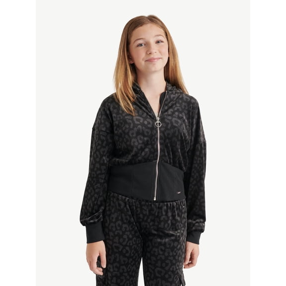 Justice Girls Velour Zip-Up, Sizes XS - XLP