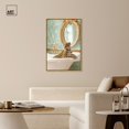 thumbnail image 3 of Jaguar Bathroom Canvas Jungle Bathroom Art by Art Remedy, Gold Frame, 30" x 45", 3 of 7