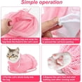 thumbnail image 6 of Breathable Mesh Shower Bag - Anti Scratch Adjustable Grooming for Nail Trimming, Bathing - Polyester Soft Cat Washing, 6 of 7