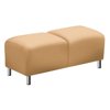 Parkside Two Seat Bench in Polyurethane or Fabric 43"W Honeydew PVCFree Polyurethane/Steel Finish
