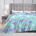 thumbnail image 6 of Yibo Flamingo Unicorn Blanket Cute Blanket For Girls The Best Gift For Girls Birthday Gift Valentine'S Day Gift Sofa Blanket, 6 of 6