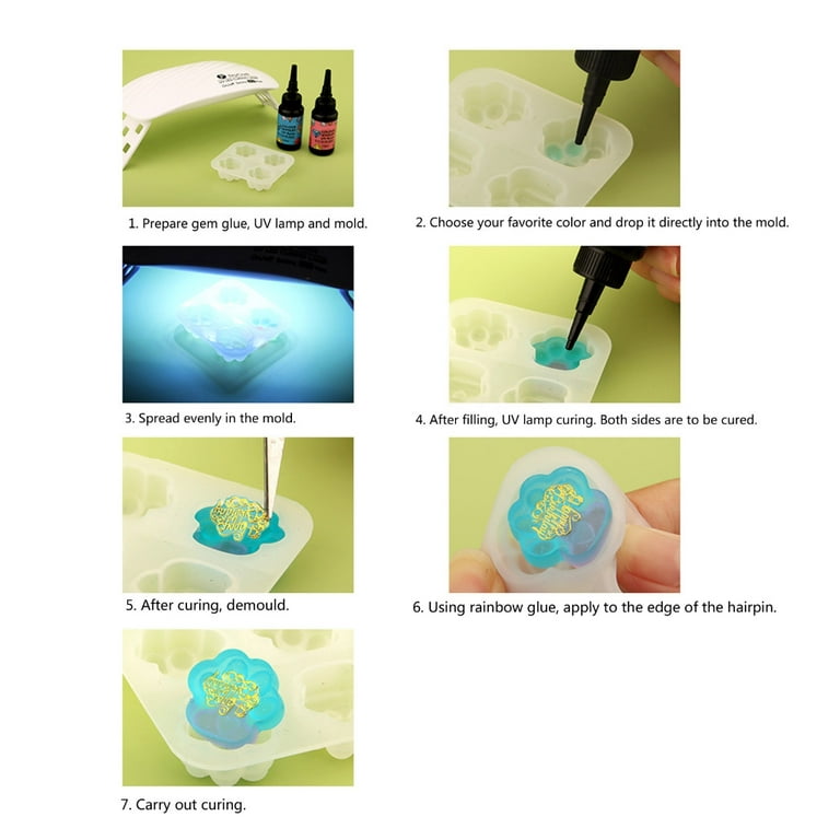 ZPAQI 12Colors UV Resin Transparent Hard Type Resin Glue Quick