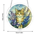 thumbnail image 3 of Decoración colgante para ventana de acrílico estilo vitral con paneles coloridos para uso en interiores y exteriores en el hogar y jardín, 3 of 7