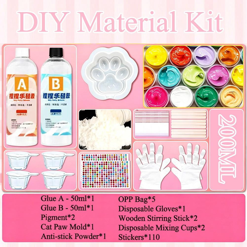 DIY Squishies Kit-Create Anxiety Relief Toys, Handmade Squishies Stress Balls, Self-Care Gifts for Women, Crunchy Relaxing