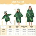 thumbnail image 3 of BZSMCE Wearable Blanket Hoodie Fashion Lush Green Butterfly Haven Home Wear, 3 of 7