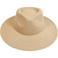 thumbnail image 2 of VERVE 8 Wide Brim Vegan Felt Rancher Hat - Women, Men, and Kids Fedora Style with Adjustable Inner Drawstring, 2 of 8