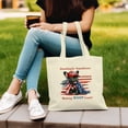 thumbnail image 3 of Republican French Bulldog Making Woof Count Election 2024 Canvas Tote Bag Dog Lover Gifts Reusable Shopping Grocery Bag - 01002, 3 of 5
