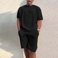 thumbnail image 2 of mens-summer-suit-fashion-loose-men-2-pieces-outfit-summer-hippie-shirt-and-short-set, 2 of 6