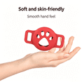 thumbnail image 5 of SENHAWK Paw Print AirTag Dog Collar Holder, Lightweight Silicone Dual Ear Anti-Lost Shockproof Waterproof Case, Multiple Colors, Compatible with Apple AirTag, GPS Tracker Cover for Pet Cat Backpack, 5 of 9