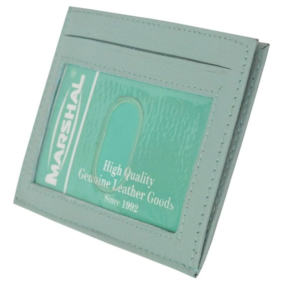 Premium High quality Genuine Leather Slim Simple ID Credit Card Holder Thin Wallet P 270 CF