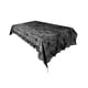 thumbnail image 2 of Mantel de encaje negro para Halloween, decoración de mesa de Halloween, centro de mesa, mantel de telaraña para mesa de comedor, tienda, sala de estar Murciélagos 122x244cm, 2 of 8