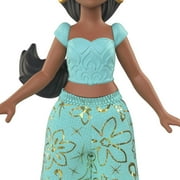 Disney Princess Jasmine Small Doll, Black Hair & Brown Eyes, Signature 2-Piece Look with Pants