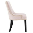thumbnail image 4 of Modway Marquis Performance Velvet Dining Chairs - Set of 2 in Pink, 4 of 9