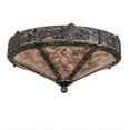 thumbnail image 3 of Meyda Tiffany 210574 Rainbow Trout 2 Light 16" Wide Flush Mount Ceiling Fixture - Grey, 3 of 4
