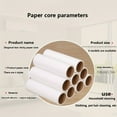 thumbnail image 4 of 5 Pieces Of White Portable Wool Sticky Roller Pet Clothing Depilator Paper Roll  Diagonal Depilator Core  Lint Remover  Carpet Pile Roller  Clothing Fluff Remover  Fluff Roller Refill, 4 of 7