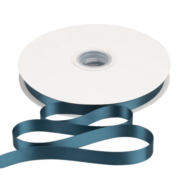 Joycrosso 5/8 Inch Teal Solid Satin Ribbon, 100 Yards Double Faced Satin for Gift Wrapping Floral Bouquets Wedding Party Decoration