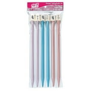 Susan Bates Silvalume Single Point Knitting Needles 10" Set-Sizes 11 To 15