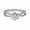 Silver, variant on Rose Gold Rings for Women Fine Jewelry Ring Round Hearts Arrows Cut Diamond Silver Ring Ring Six Diamond Ring Women's Engagement Handwear Gold Ring Gold Filled Ring Gold Ring Set(Silver,5)