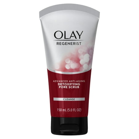 - Olay Regenerist Detoxifying Pore Scrub Facial Cleanser, 5.0 fl oz