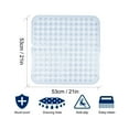 thumbnail image 3 of Cateissary Alfombrilla antideslizante cuadrada para baño con alfombrillas con ventosa, alfombrilla de seguridad para el suelo de la bañera, Juegos de accesorios de baño, 3 of 6