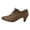 Brown, variant on Vintage Heels For Women Stacked Heel Witch Shoes Lace Up Work Shoe