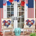 thumbnail image 4 of Patriotic Decor, Throw Pillow Covers 18x18 in 4th of July Linen Pillow Case, American Summer Outdoor Red White Blue Sofa Couch Bed Home Outdoor, 4 of 6
