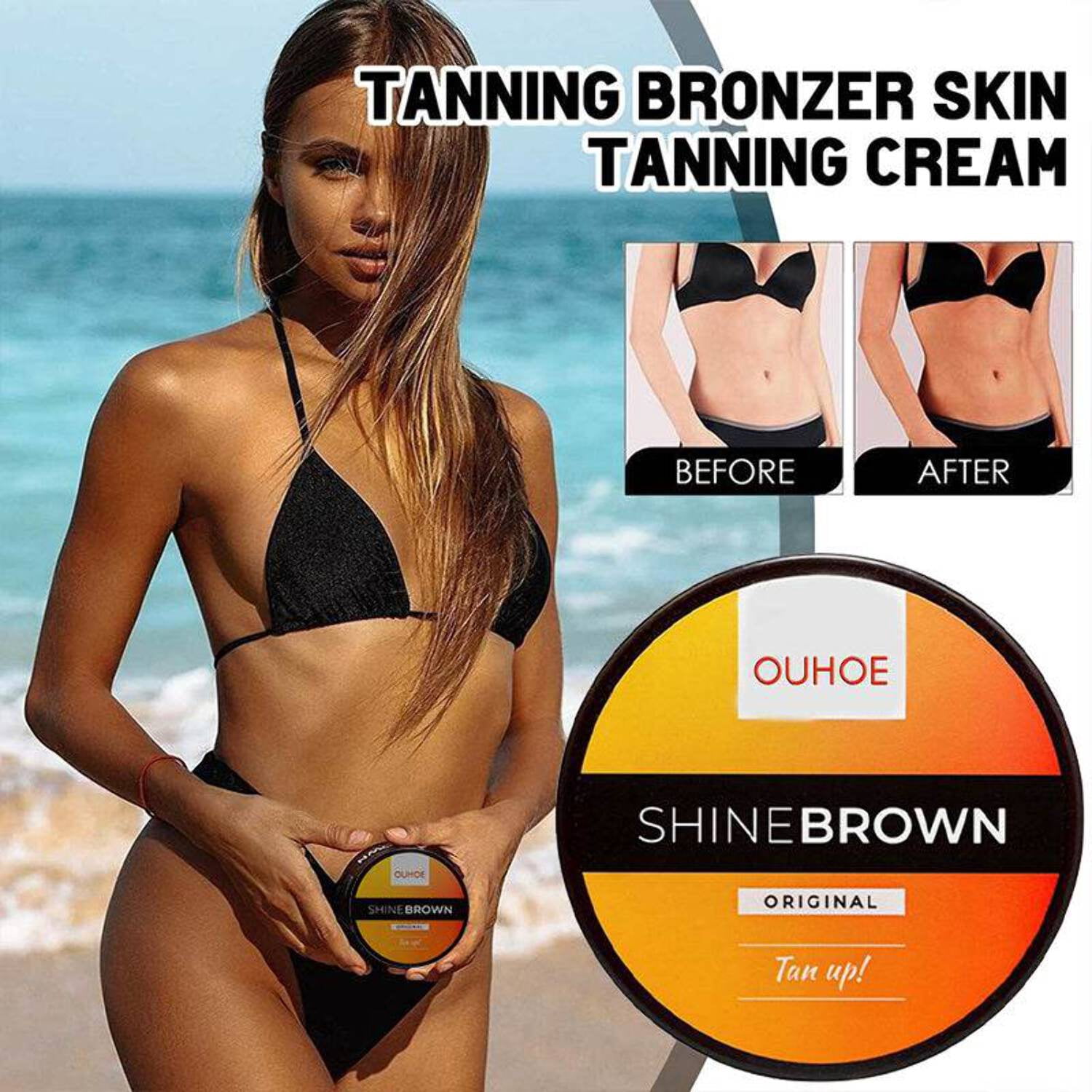 Intensive Tanning Luxe Gel Body Cream After Sun Repair Combination Aloe Vera Gel Wheat Complexion Beach Bronzer Summer Gadgets