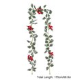 thumbnail image 3 of putnchl Christmas Red Berry Garland, Flexible Artificial Red Berry Garland, Poinsettia Christmas Decorations For Indoor Outdoor Home Decor, 3 of 3
