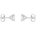 thumbnail image 2 of 1.25 Ct Round Cut Diamond Stud Earrings 925 Sterling Silver 3 Prong Martini Screw Back Earrings For Mother's Day Gift, 2 of 2