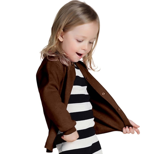 Kids Boys Girls Cardigans Sweaters Autumn Sweaters Candy Color Cardigans Solid Color Small Cardigans Sweaters (1Y 8Y)