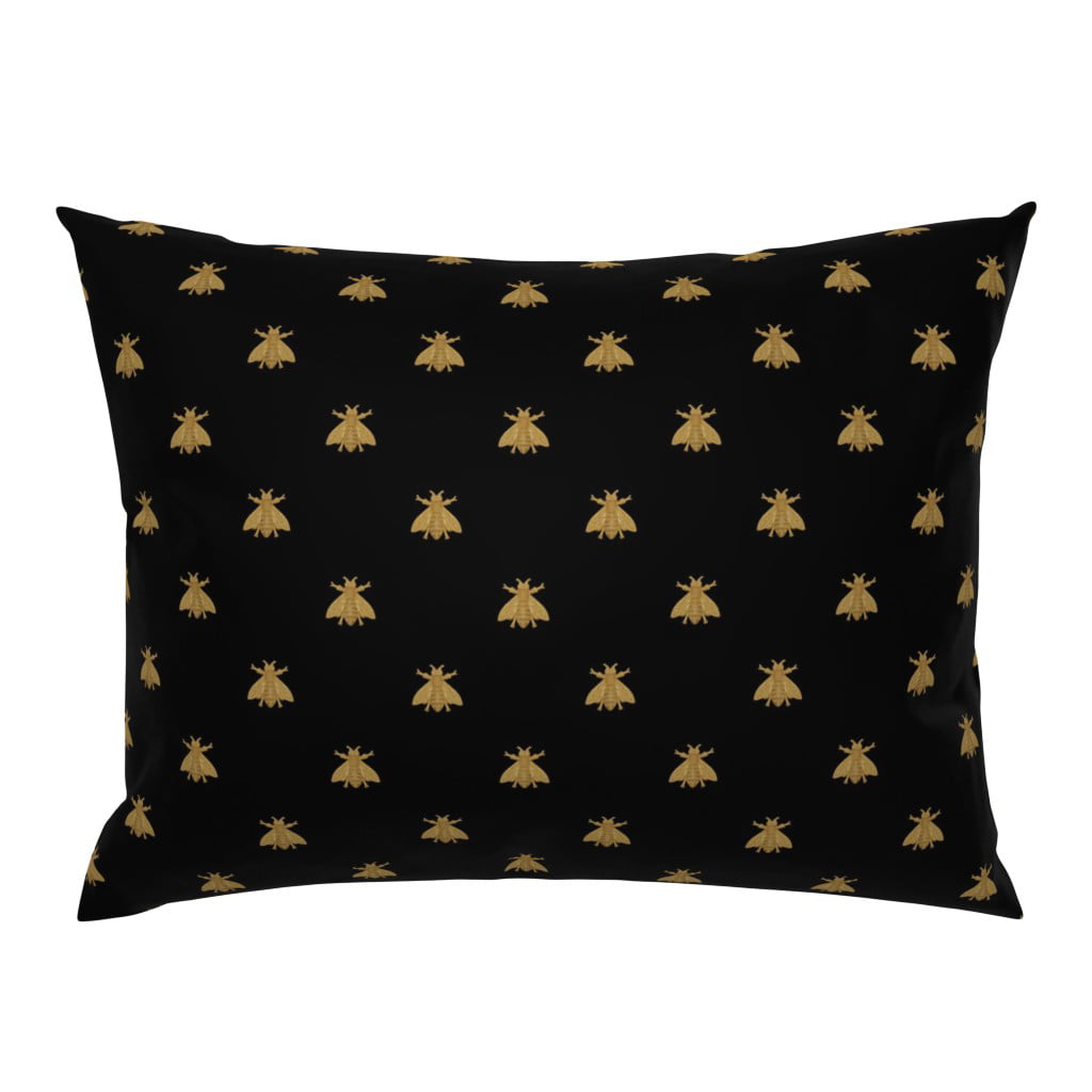 Napoleon French Bee Antique Gilt Classic Gold Pillow Sham by Roostery 