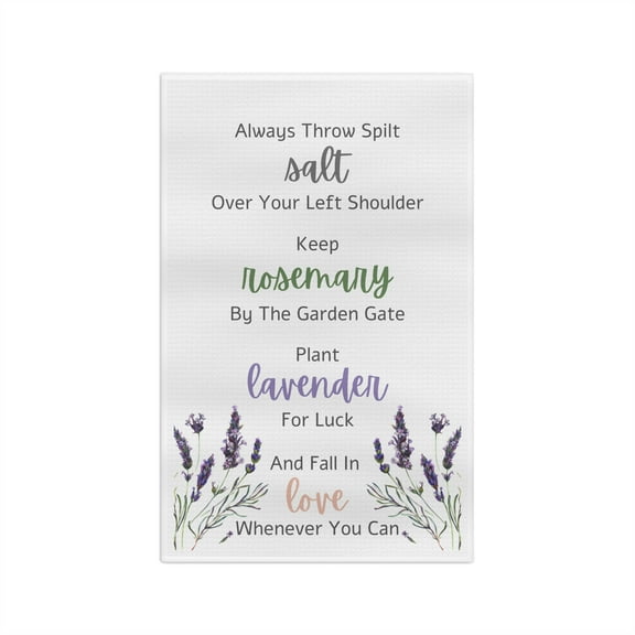 Practical Magic Lavender Quote Soft Tea Towel
